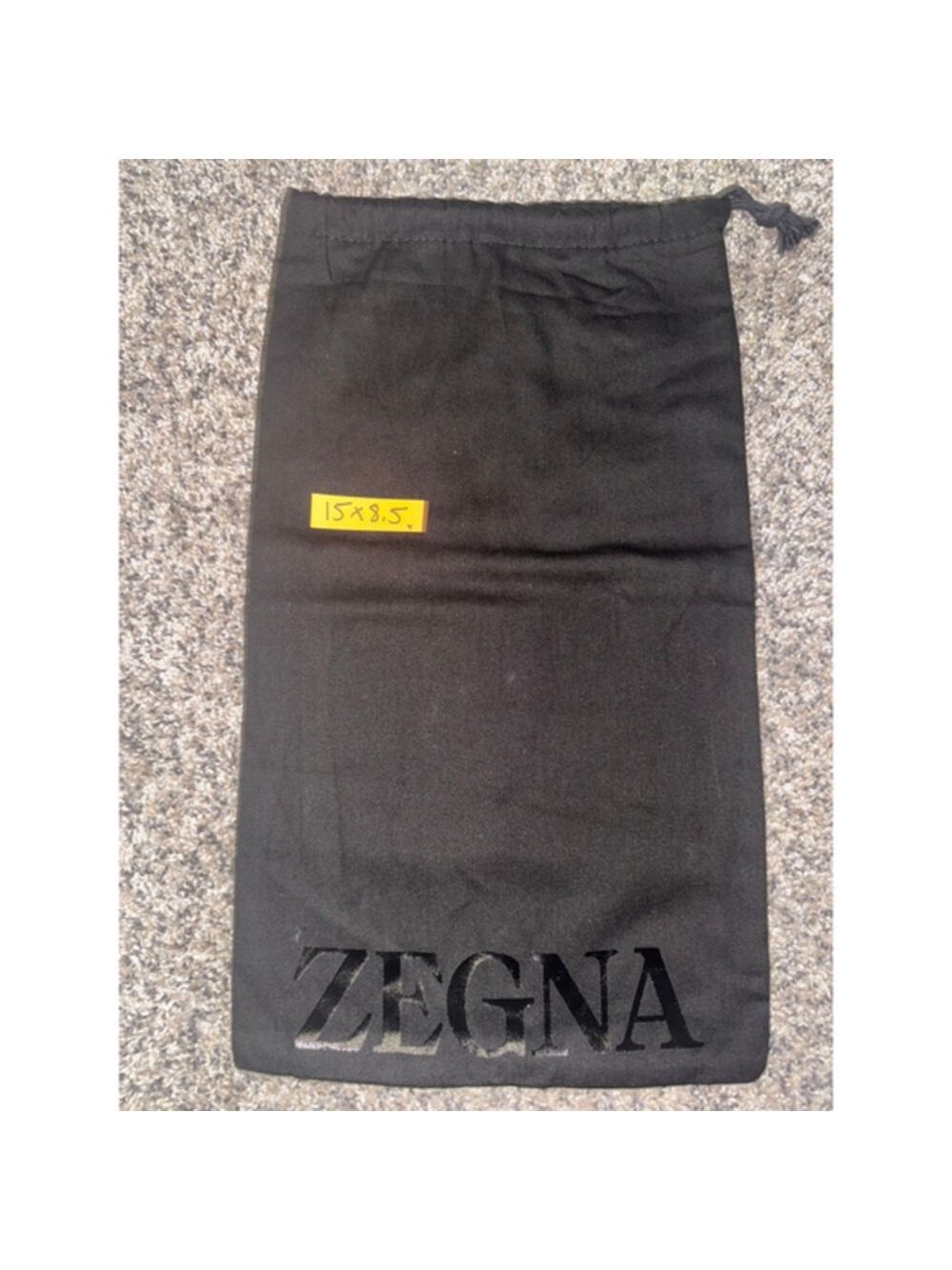 Zegna Black Standard One Size Storage Dust Bag​